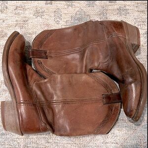 Vintage leather cowboy boots